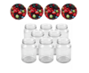 Glazenpotten 700 ml met twist-off deksel bessen 8 stuks