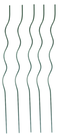 Stalen plantenspiraal 1m 5 stuks