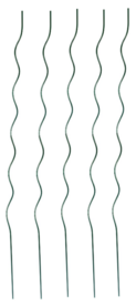 Stalen plantenspiraal 1.50m 5 stuks