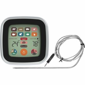 Elektronische pin-thermometer met LCD-touchscreen