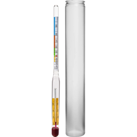 Alcoholmeter met thermometer