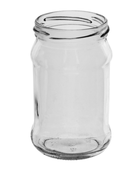 Glazenpotten 300 ml inclusief deksel verpakt per 6 stuks