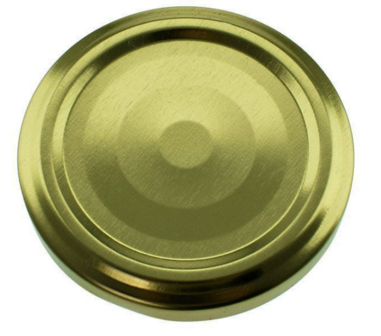 Inmaakpotten 900 ml met twist-off deksel (goud) 8 stuks