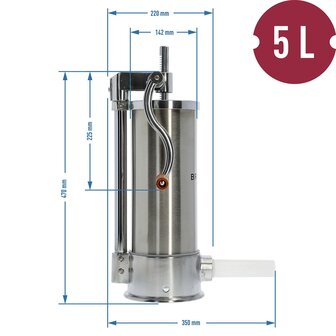 Worstmaker verticaal 5kg