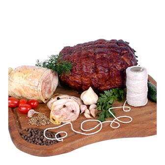 Slagerstouw, Wit Katoen 100g