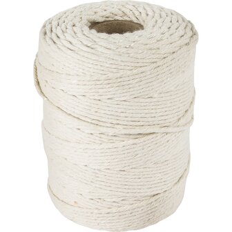 Slagerstouw, Wit Katoen 100g