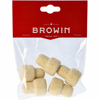 Champignon plug van kurk d 19mm - 5st