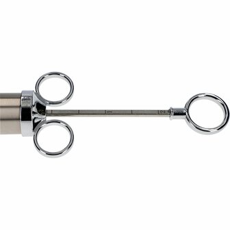 Roestvrijstalen vlees injector van 60 ml + 2 naalden