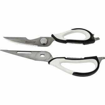 Multifunctionele keukenschaar met etui