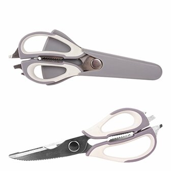 Multifunctionele keukenschaar met etui