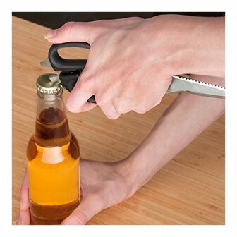 Multifunctionele keukenschaar met etui