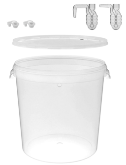 Gistingscontainer tranparant van 30L met deksel