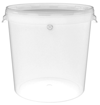 Gistingscontainer tranparant van 30L met deksel