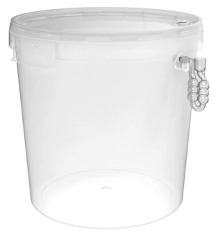 Gistingscontainer tranparant van 30L met deksel