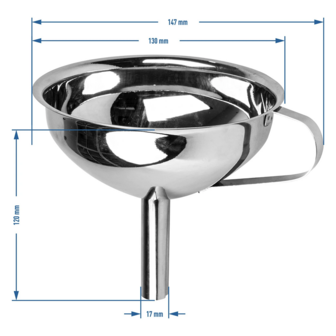 Trechter RVS 13cm