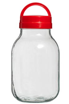 Glazen Pot 3 liter-inclusief deksel met handvat