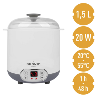 Yoghurtmaker 1,5 liter 20W