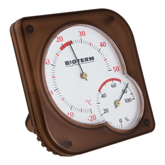 Bimetaalthermometer en hygrometer