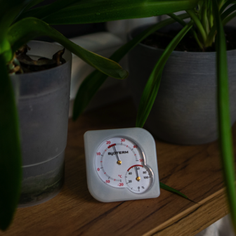 Bimetaalthermometer en hygrometer