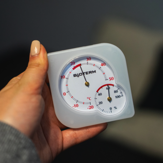 Bimetaalthermometer en hygrometer