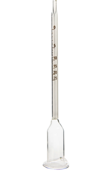 Vinometer eenvoudig model 0&deg;-25&deg;