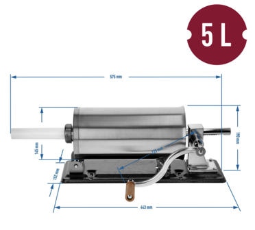 Worstmaker (horizontaal) 5KG