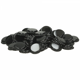 Kroonkurken Zwart 26 mm (verpakt per 100 stuks)