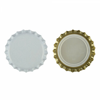 Kroonkurken Wit 26 mm (verpakt per 100 stuks)
