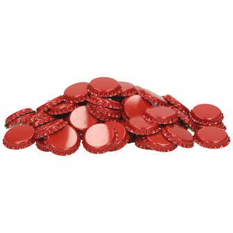 Kroonkurken Rood 26 mm (verpakt per 100 stuks)