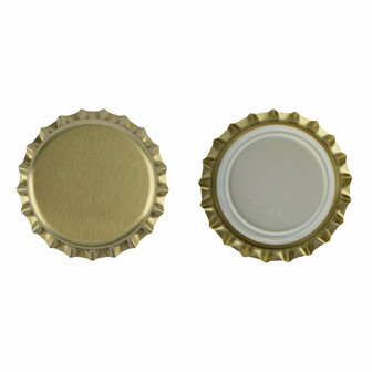 Kroonkurken goud 26 mm (verpakt per 100 stuks)