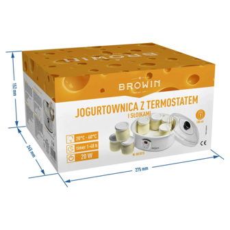 Yoghurtmaker 1.3 liter met thermostaat en 7 potten