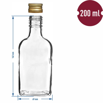 Glazenflesjes 200ml (10 stuks)