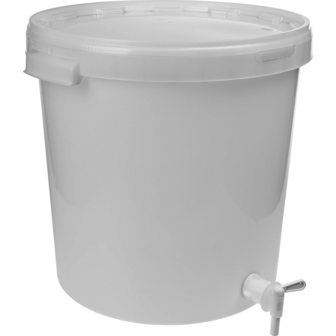 Gistingscontainer van 30L met deksel en aftapkraantje