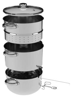 Ontsapper 5 liter, stoomextractor