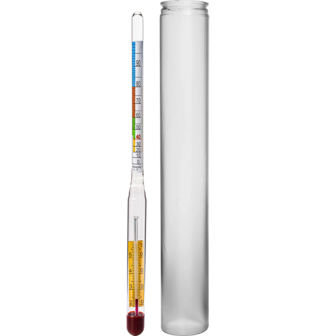 Alcoholmeter met thermometer