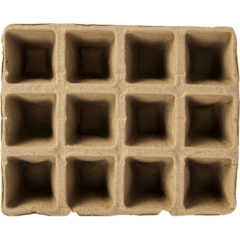 Papieren potjes 12 per tray  4.5x5x4.5cm 30 stuks