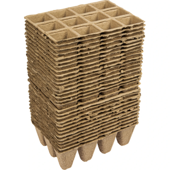 Papieren potjes 12 per tray  4x4x4.5cm 30 stuks