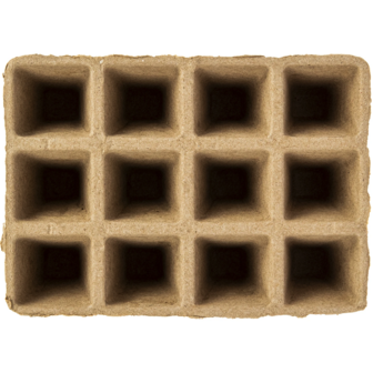 Papieren potjes 12 per tray  4x4x4.5cm 30 stuks