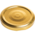 Twist-off deksel 66 mm goud 10 stuks