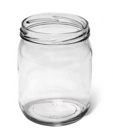 Inmaakpotten 500 ml met twist-off deksel goud, 8 stuks