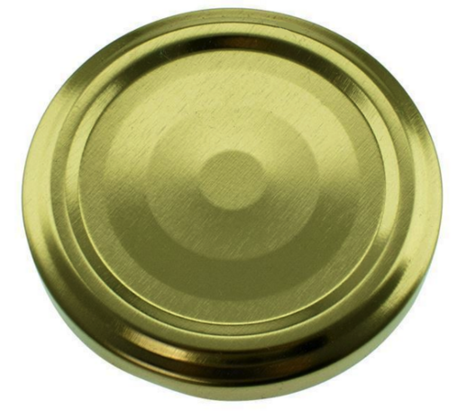 Inmaakpotten 900 ml met twist-off deksel (goud) 8 stuks