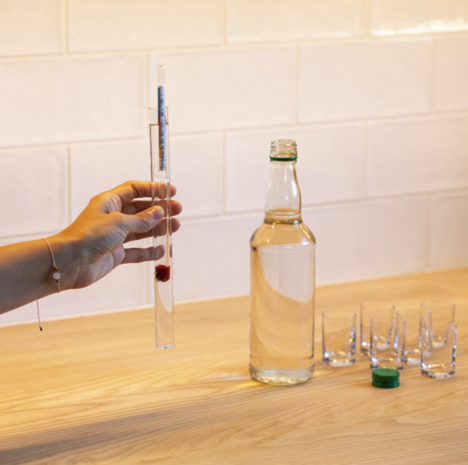 Alcoholmeter inclusief plastic reageerbuisje