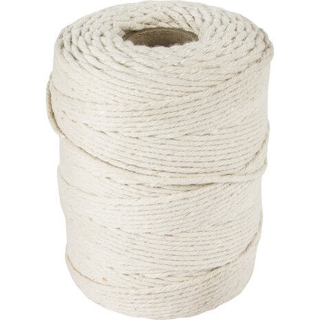 Slagerstouw, Wit Katoen 100g