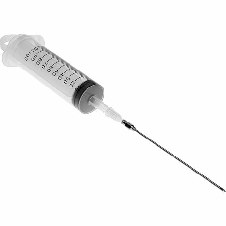 Vlees injector - (een set van twee naalden en een spuit)