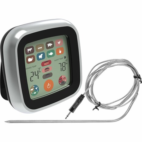 Elektronische pin-thermometer met LCD-touchscreen