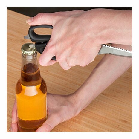 Multifunctionele keukenschaar met etui