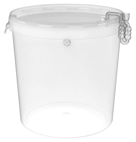 Gistingscontainer tranparant van 30L met deksel