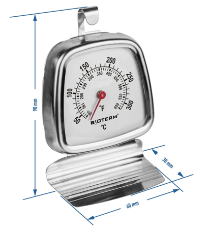Oven thermometer (vierkant) 50 + 300 ° C