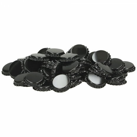 Kroonkurken Zwart 26 mm (verpakt per 100 stuks)
