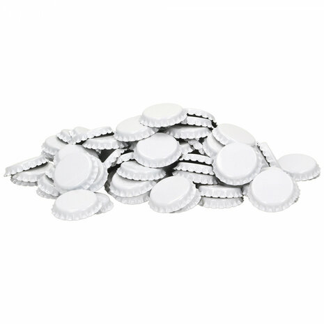 Kroonkurken Wit 26 mm (verpakt per 100 stuks)